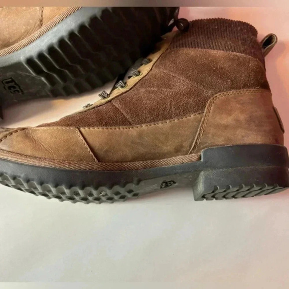 UGG Cayli Coconut Shell Rain‎ Boot Lace up Duck Bootie Women's US Size 7 Winter - Picture 7 of 12